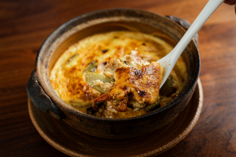 京都『お料理とお酒 ふくら』の焼き茶碗蒸し