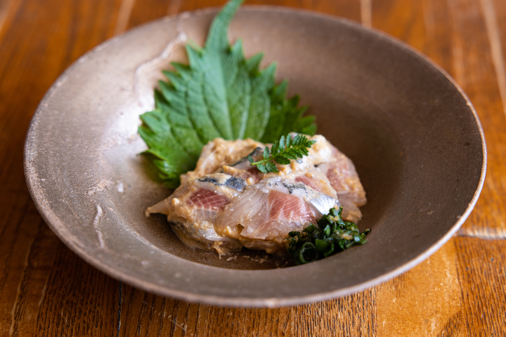 真鰯の炒りわた和え