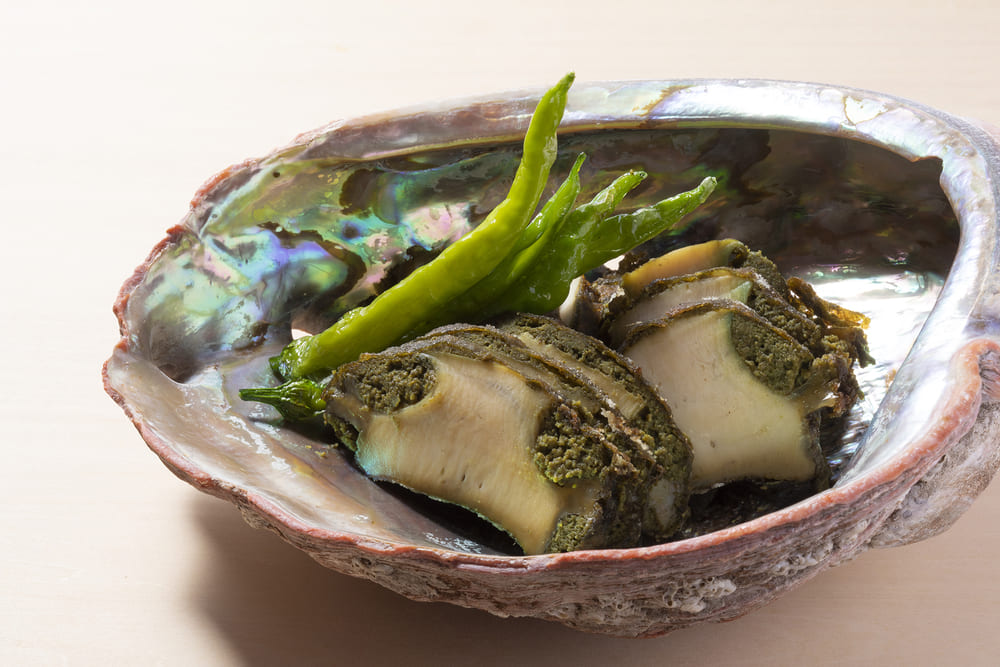 上野修三の鮑料理
